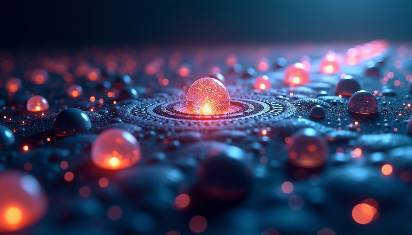 AI Data Flow Stream with Red and Blue Lights