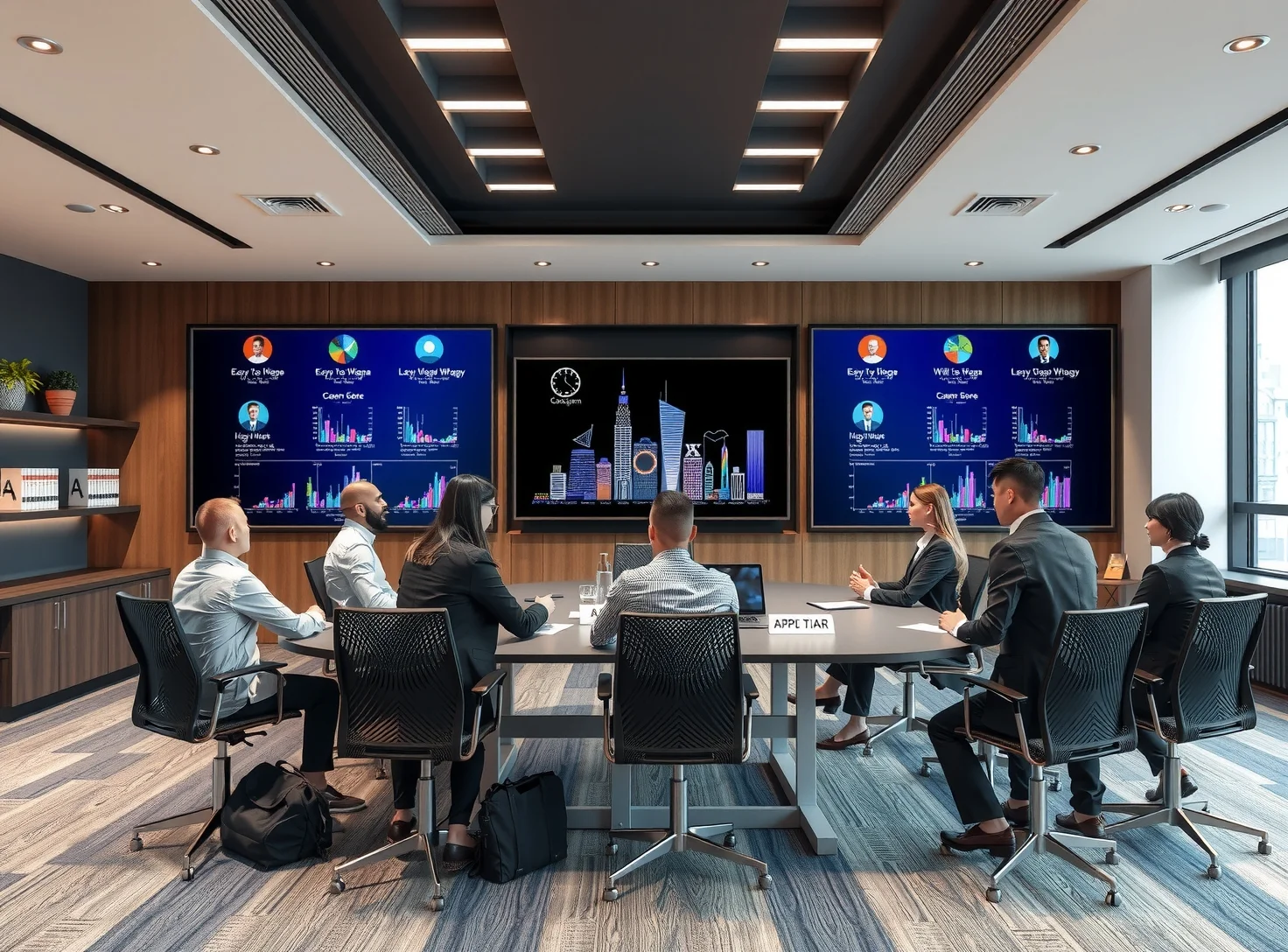 Corporate Boardroom Presentation Meeting