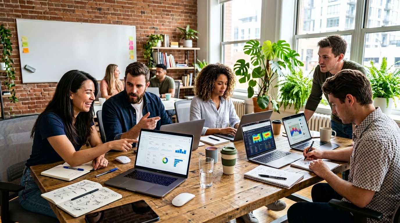 Creative Team Working on Marketing Strategy