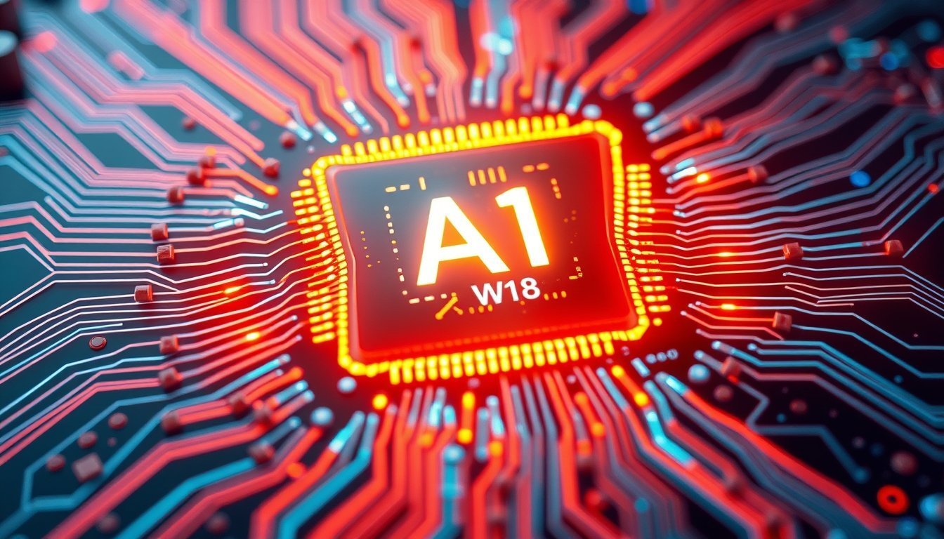 Detailed AI Processor Circuit Close-Up