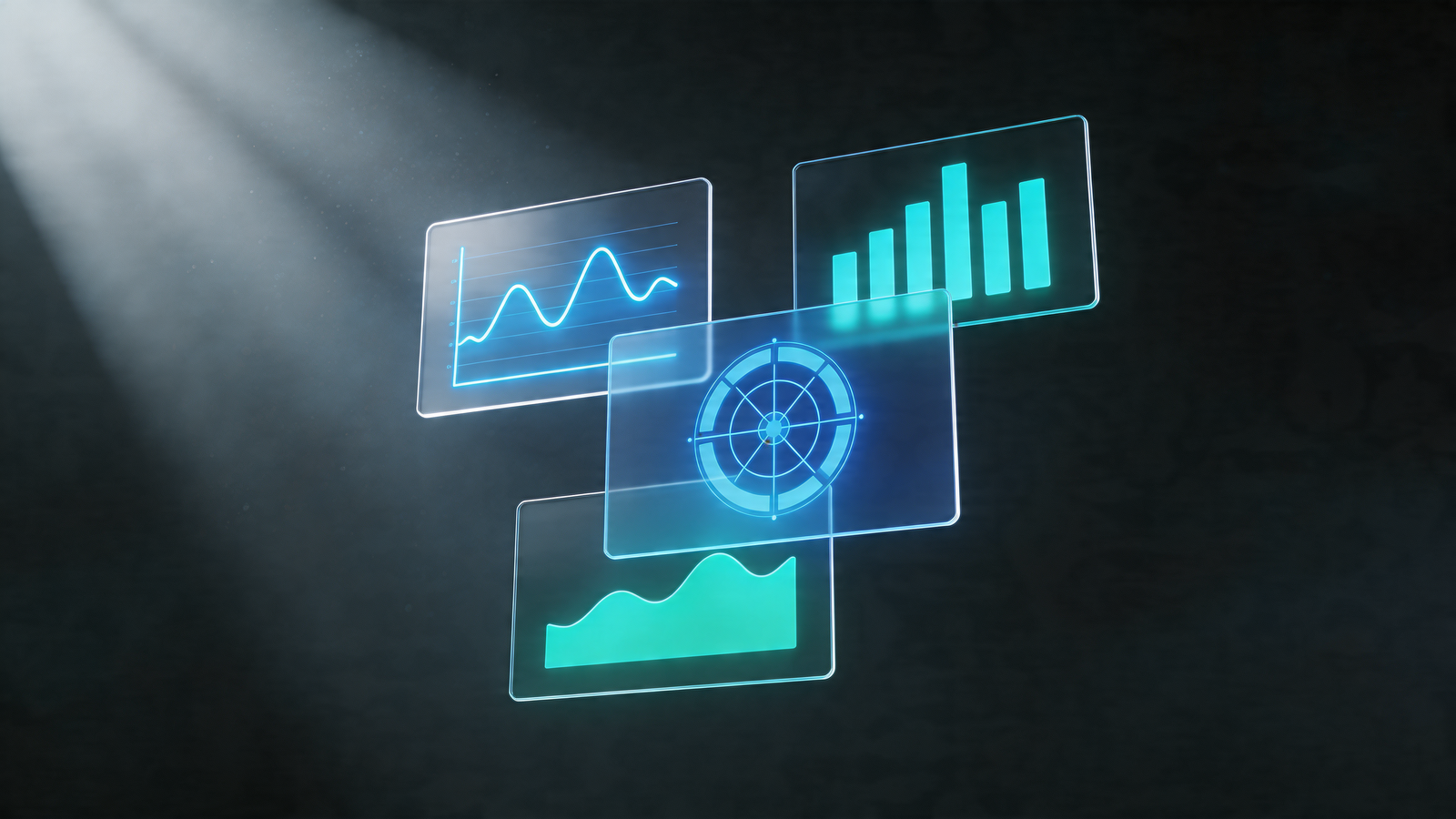 Digital Growth Analytics Icon Illustration
