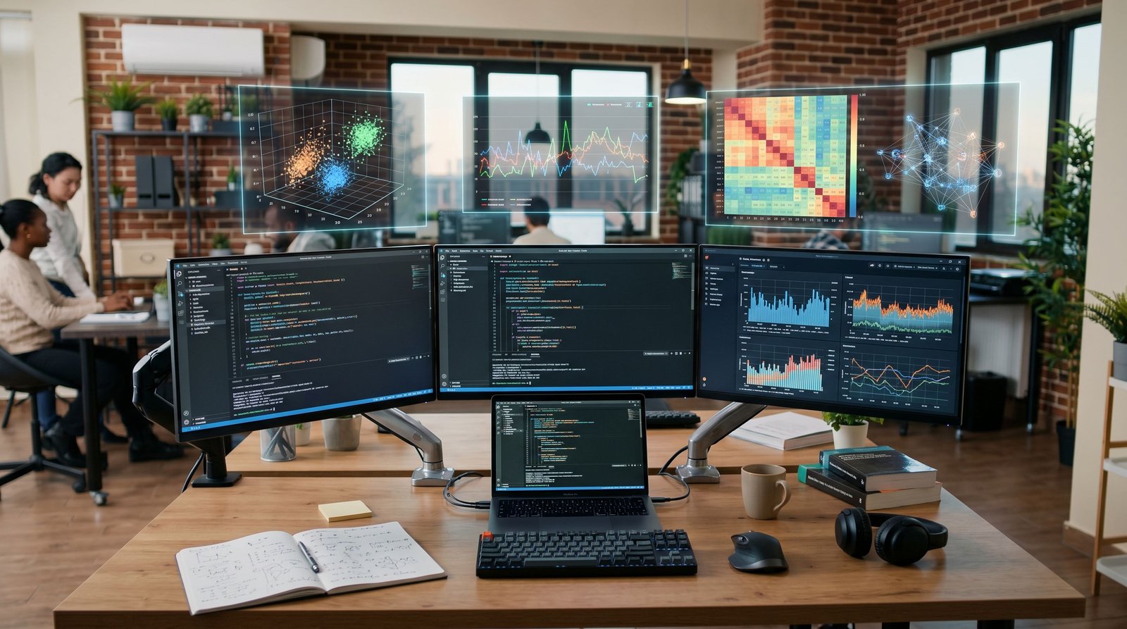 developer-multi-monitor-coding-data-analytics-workspace