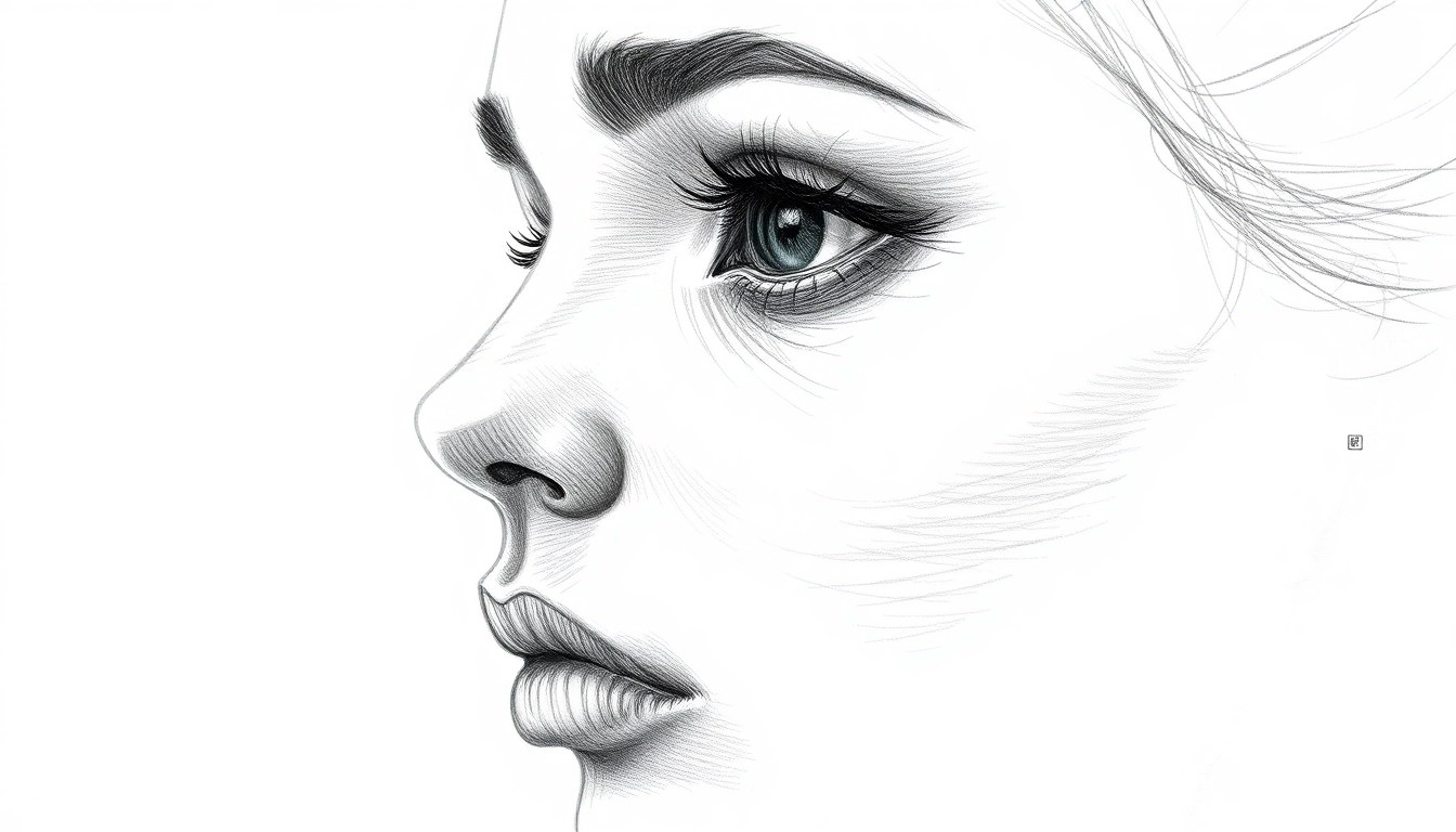 pencil-sketch-female-face-side-profile-eye-detail