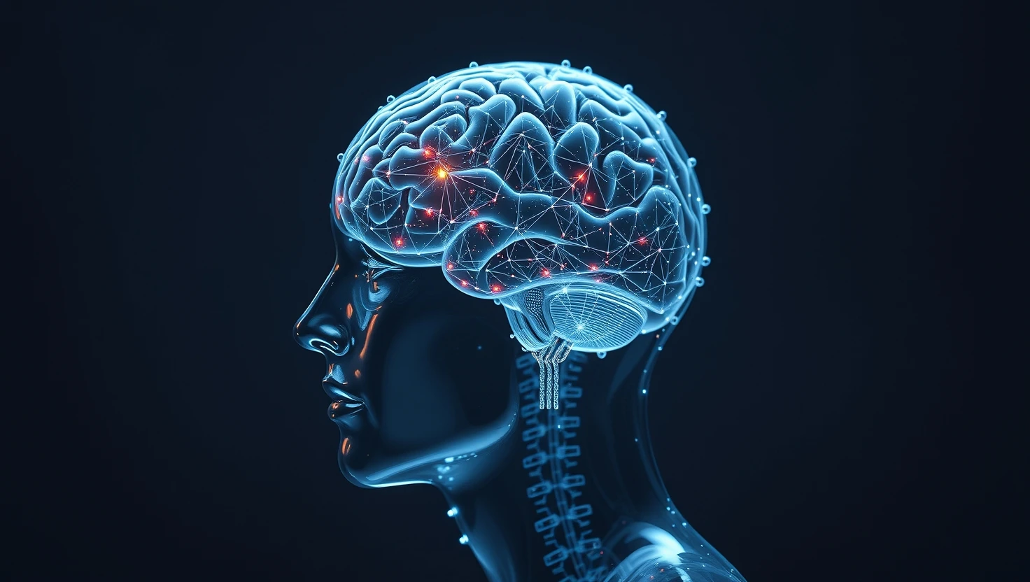 Futuristic Human Brain AI