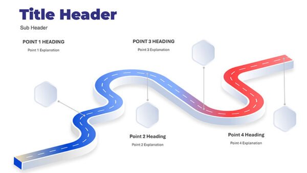 4 Step Roadmap Timeline PowerPoint Template