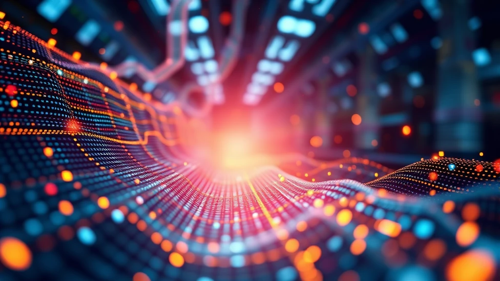 Digital data flow abstract glowing lines network connections futuristic background