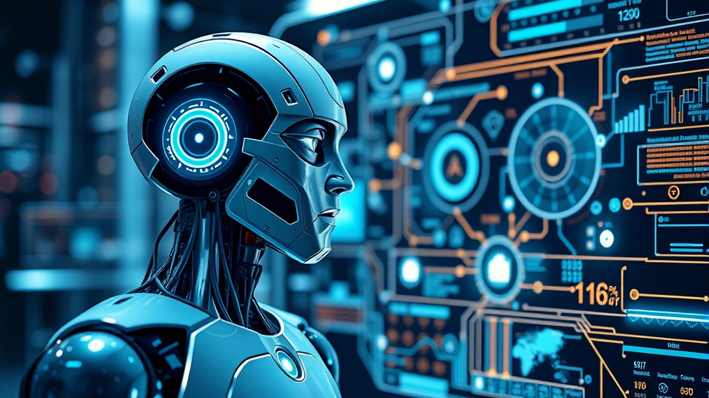 robot science interface graphic