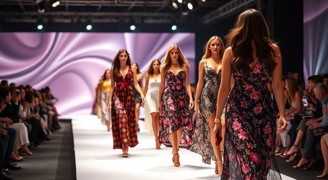 Lady Models ramp walk