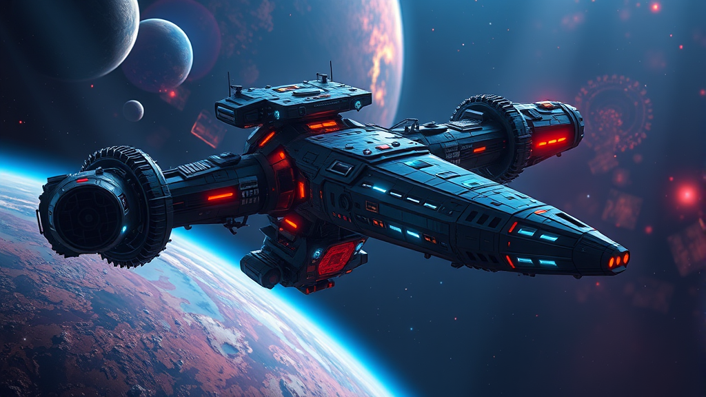 space ship fleet travel