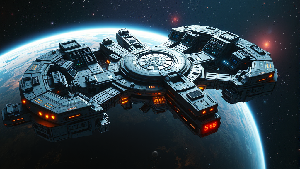 space station in orbit