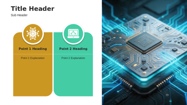 Technology PowerPoint template with editable slides for tech topics