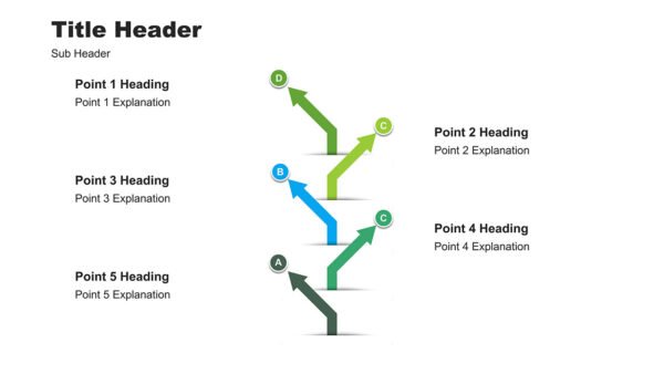 Infographic Flowchart Template for Presentations and Reports