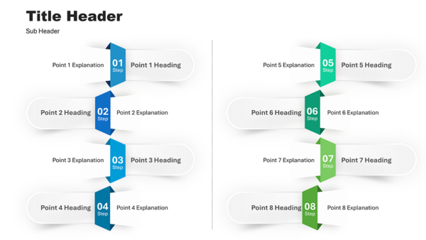 Step list PowerPoint template editable slides for presentations