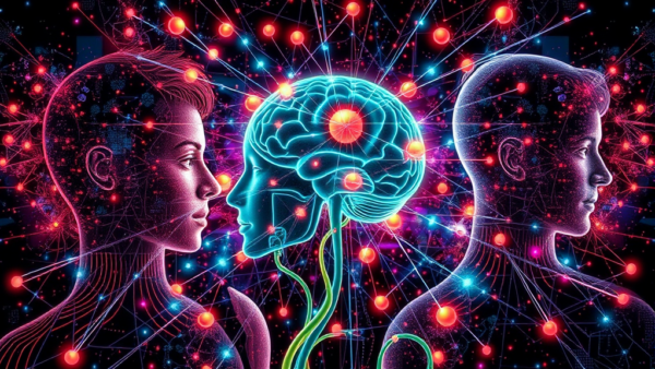 Neural Network Brain Connection People Communication