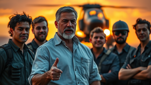 Military Team Leader Gives Thumbs Up Command