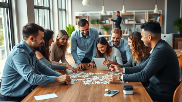 Team Building Puzzle Collaboration