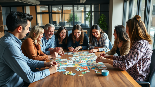 Team Building Puzzle Activity for Collaboration and Problem Solving