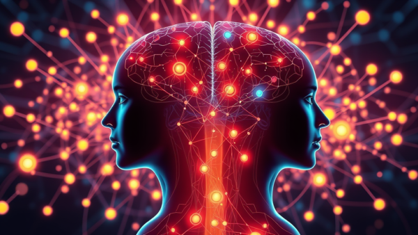 Digital Brain Network Human Connection AI Neural Nodes