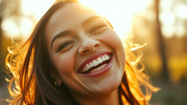 Smiling Woman Portrait Close-up Photography
