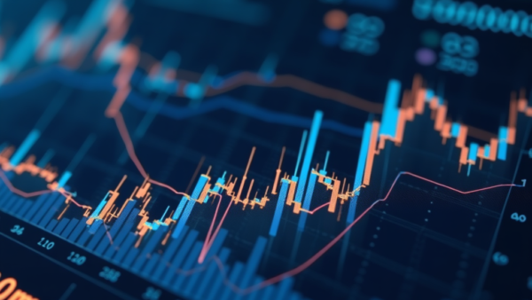 Stock market graph data chart digital display finance finance chart