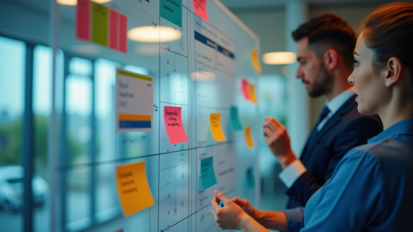 Business Team Collaboration Agile Planning