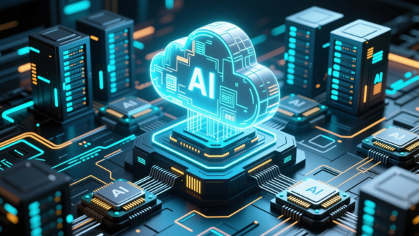 AI cloud network computing data servers technology future digital