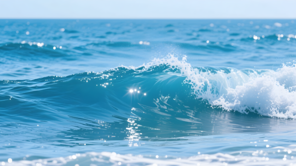 Simple Blue Ocean Wave