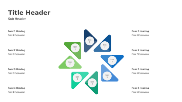 Eight Step Infographic PPT – BI Competency Template – Visual Layout