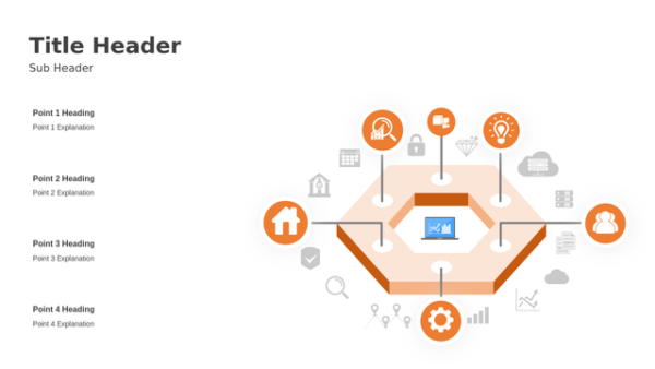 Four Step Infographic PPT – Big Data Analytics Template – Summary Chart