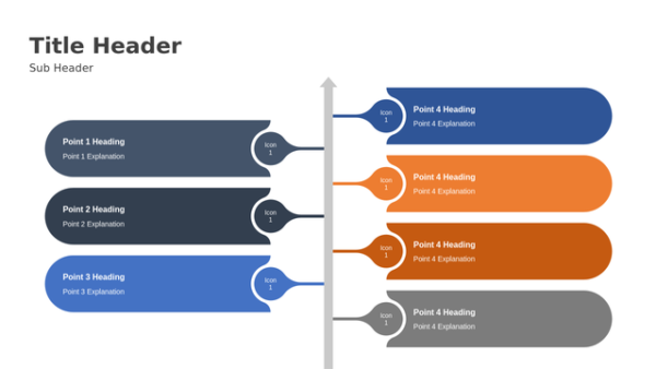 Editable Big Data Analytics Four Steps PowerPoint Template for Big Data and Analytics Presentations – Visual Layout