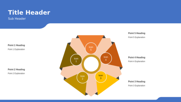 Editable Business Continuity Five Steps PowerPoint Template for Risk Management and Business Continuity Presentations – Visual Layout