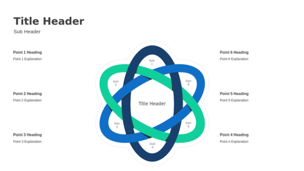 Chain Diagram Six Steps PowerPoint Template Editable Slides for Connected Process and Workflow Presentations – Visual Layout